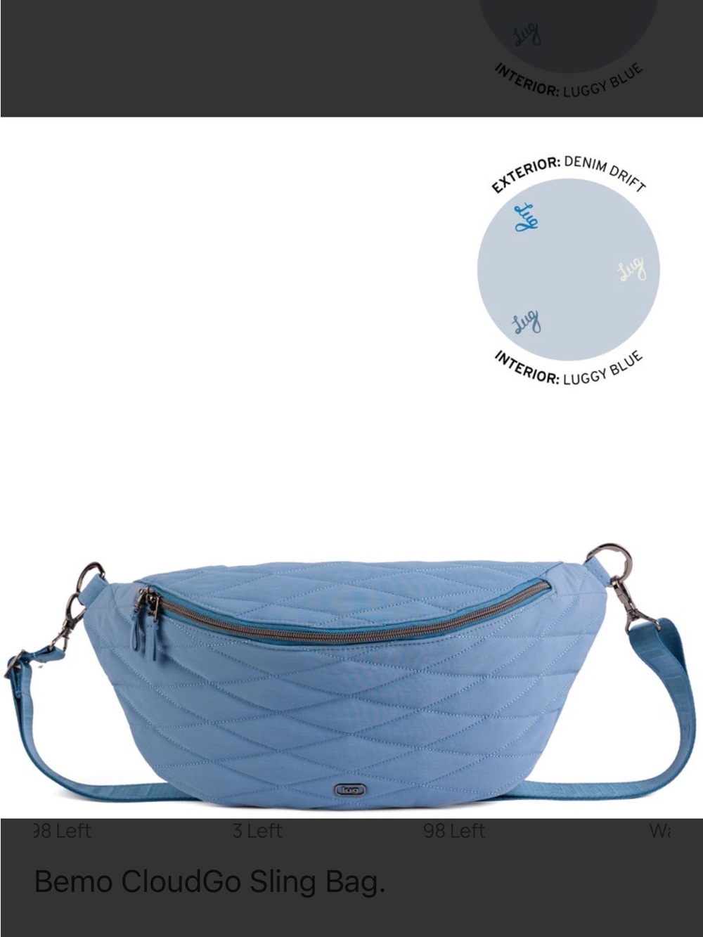 Lug Bemo CloudGo Sling Bag in Denim Drift